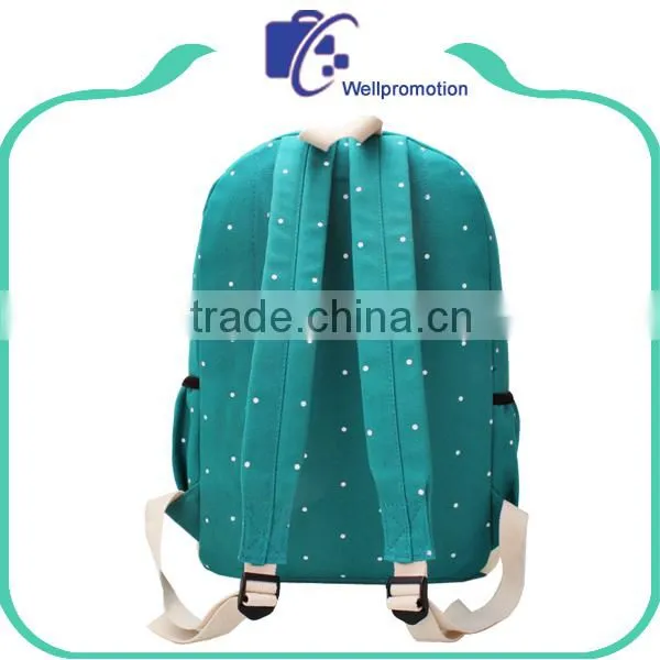 Customized Design Canvas School Backpack Bag for Students photo-3