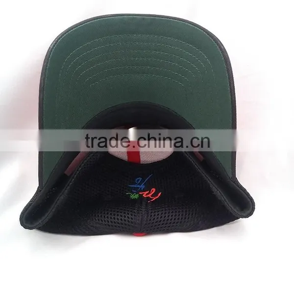 Custom 6 Panel Embroidered Mesh Cotton Fabric Trucker Cap photo-6