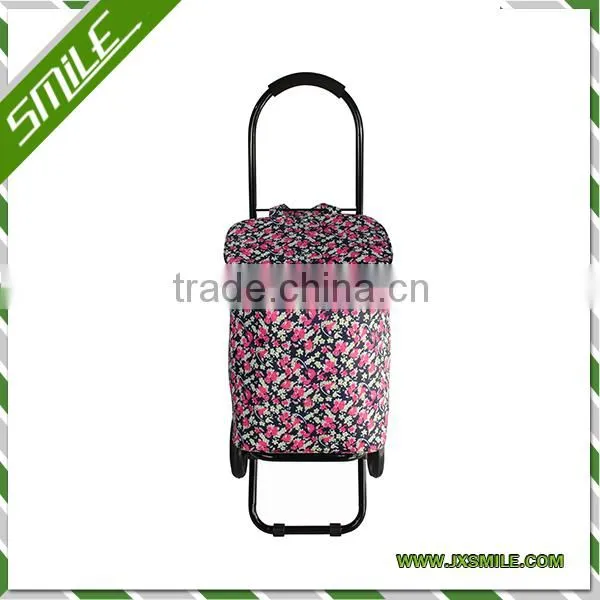 Portable Folding Shopping Cart Six Inches Round Shopping Car