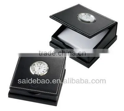 Leather/PU Business Card Box Notepaper Container Notepad Small Paper Box(SDB2286) photo-3