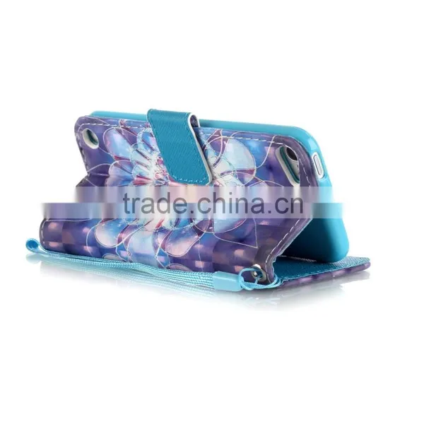 for Ipod Touch 6 Case Leather Flip Case With Stand and Card Slots for Ipod Touch 6 Luxury Cell Phone Accessory photo-2