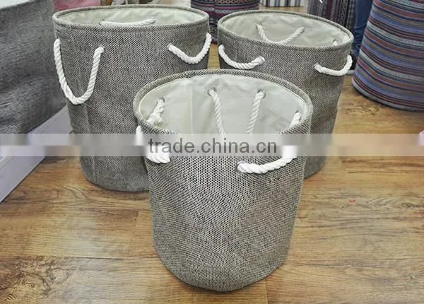 High Quality Fabric Laundry Hamper Basket photo-2