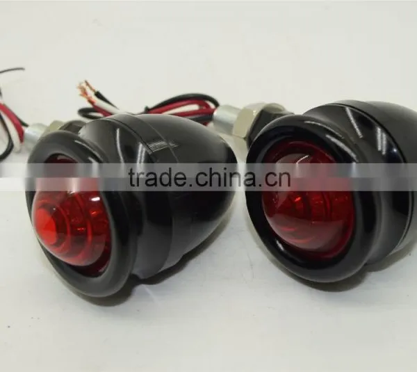 Aluminium LED Motorbike Motorcycle Retro Bike Indicators Turn Signals Lights photo-3