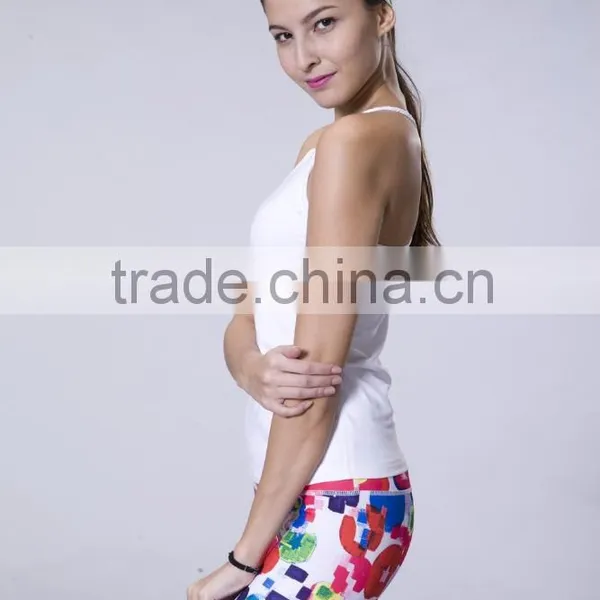 Women Sports Sleeveless Shirt Stringer Tank Top With Custom Private Label photo-5