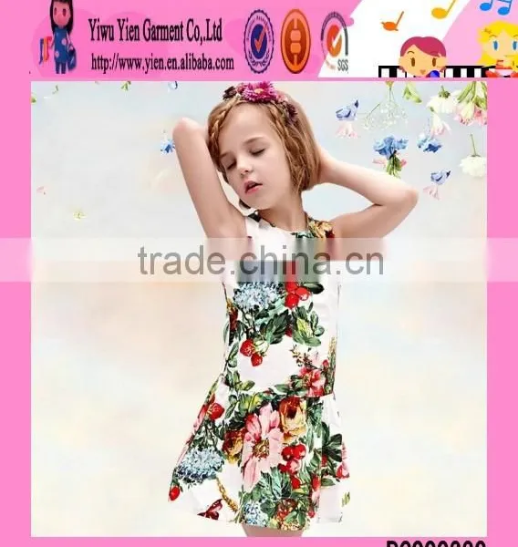 2016 Include Necklace Flower Kids Party Dresses Factory Direct Kids Fashion Dresses Pictures photo-3