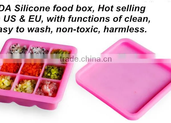 High Quality Custom Silicone Ice Cube Tray With Lid, Personalized Ice Cube Tray Moulds photo-2