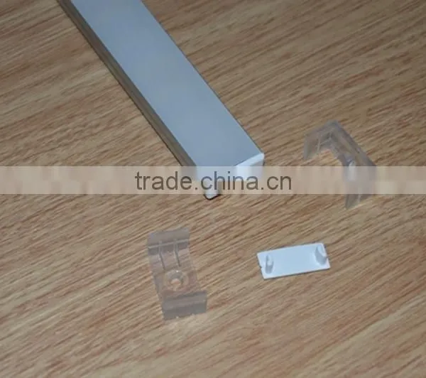 20.2mm Wide Space Put Double Row Strip Surface Mounted Plastic Led Profile photo-2