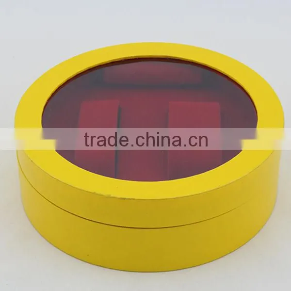 Luxury Handmade Gold Watch Box Packaging With Pvc Clear Window photo-2