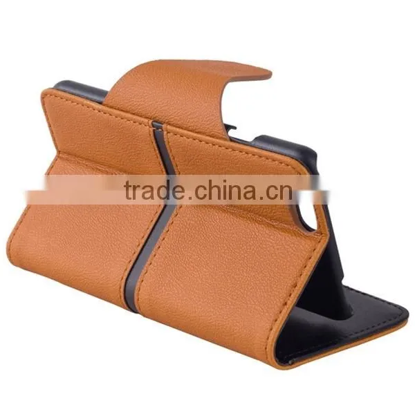 4.5 5 5.5 Inch Waterproof Leather Phone Case With Stand for Samsung Galaxy j5 /j500 J5009 photo-3
