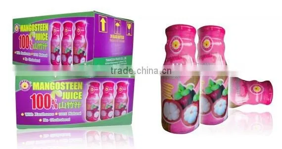 Thai Ao Chi Brand 100% Mangosteen Juice 200 ml per Bottle photo-2