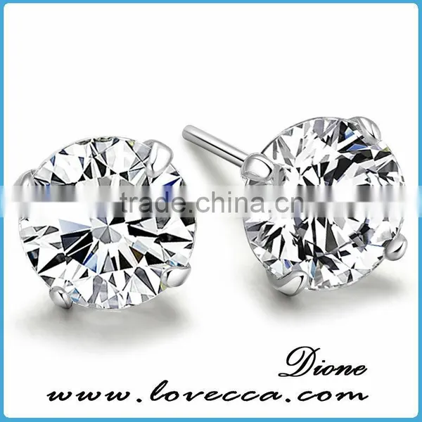 Special Women Fashion Style Antique Silver Zircon Hoop Earrings Jewelry photo-5