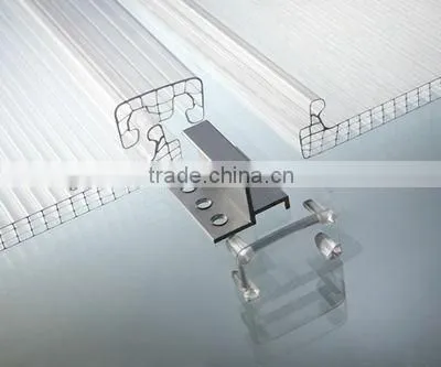 20mm Clear Polycarbonate Locking Structure Multilayer Sheet Made In China