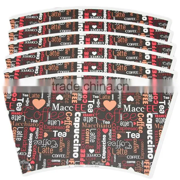Hangzhou LvYang/GoBest High Quality 12oz Coffee Cups Cover/cups Sleeve/paper Cups Fan With Logo photo-2