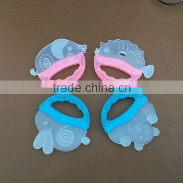 Animal Shaped Teether/ Ring-down Baby Teether/pp Silicone Teethers