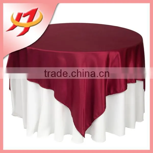 New Arrival Fancy and Elegant Wedding Satin Table Overlay photo-5