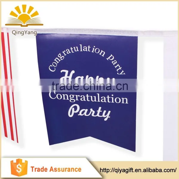 2017 Fashion Graduation Party Flag Paper Banner String Bunting Flags photo-2