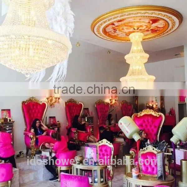 High Back Pedicure Chairs, Pink Queen Pedicure Spa Chair for Sales photo-4