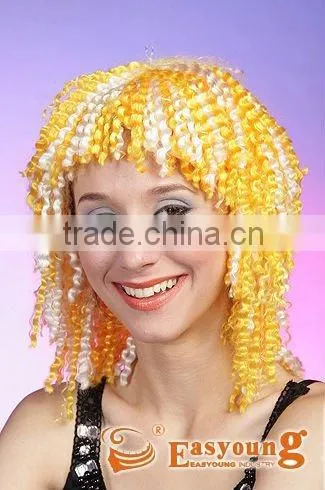 Wholesale Football Fan Wig, Colorful Cosplay Hair Wig, Festival Wigs for Gift photo-2