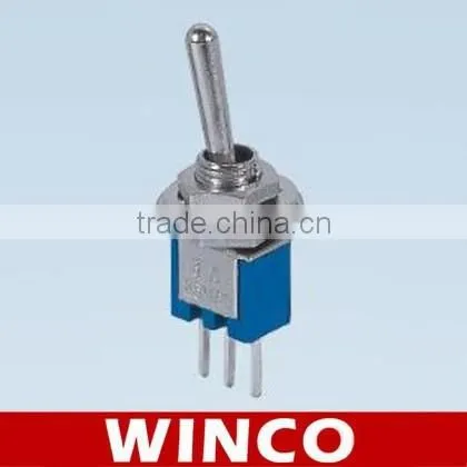 SMTS-102 Small Toggle Switch Toggle Switch (single) 3A 125V photo-2
