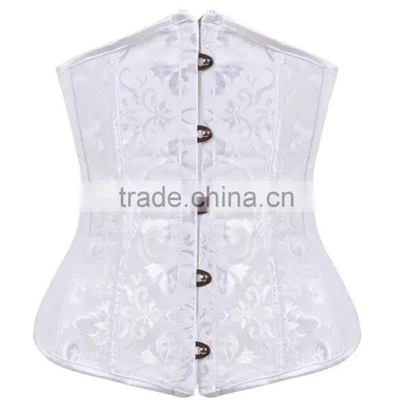 Plus Size 12 Steel-Boned Lingline Underbust Brocade Corset photo-6
