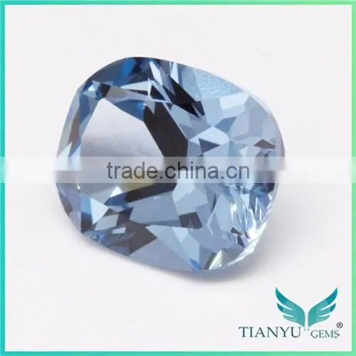 Wuzhou Gem Hot Gemstone Processing Loose 10x12 #106 Blue Synthetic Gemstone Spinel Gems for Sale photo-3