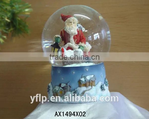 Resin Christmas Craft, Santa Claus Resin Christmas Craft, Snow Globe Resin Christmas Craft photo-3