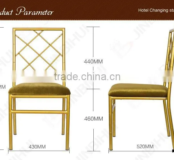 BH-L8816A Elegant Metal Modern Upholstered Dining Chair photo-5