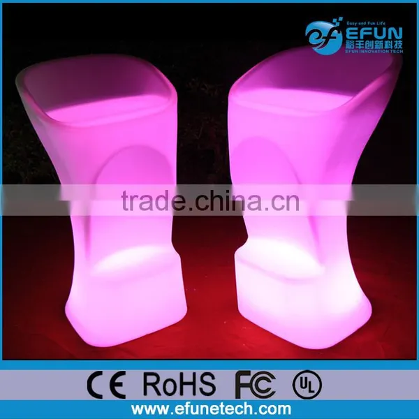2015 New Design Decorative Plastic Bar Furniture,rgb Color Led Bar Stool photo-3