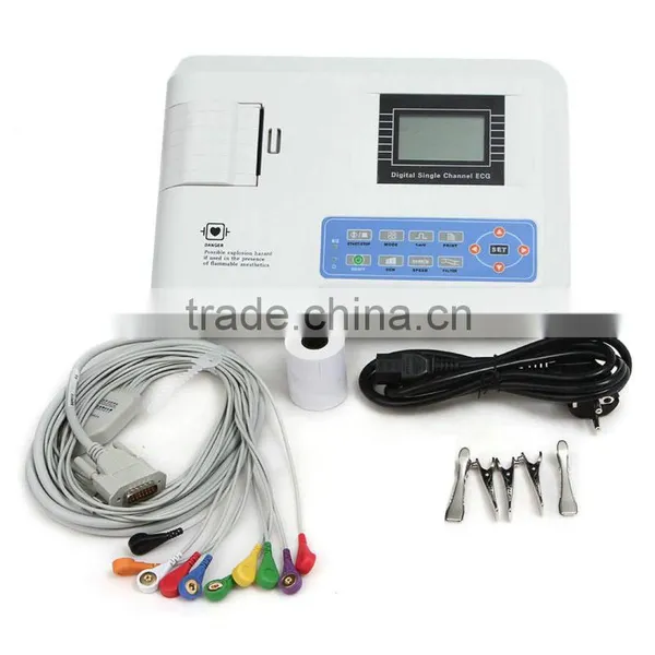 Digital Single Channel 12 Lead Veterinary Electrocardiograph ECG Machine Vet Equipment photo-2