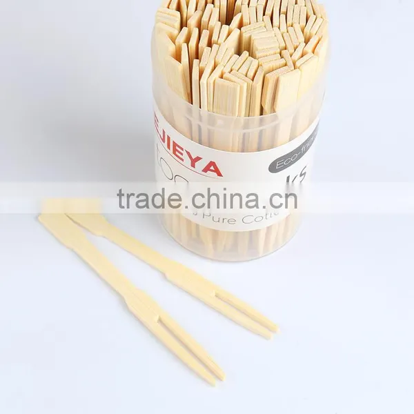 Disposable Eco-friendly Natural Bamboo Fruit Forks