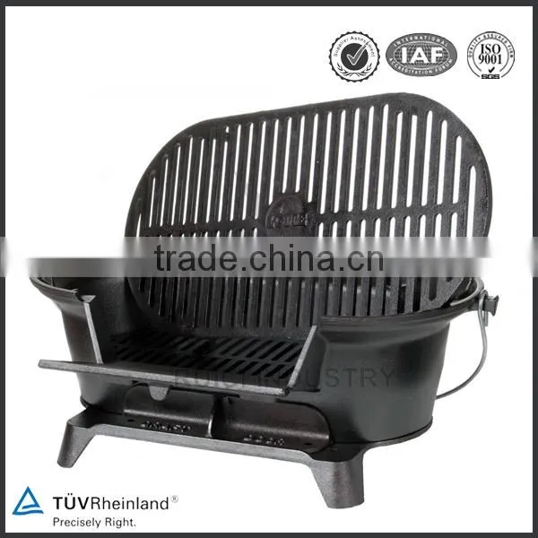 Pre-seasoned Outdoor Barbecue Cast Iron Charcoal Grill photo-2