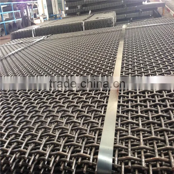 Stianless Steel Woven Wire Mesh/ Hooked Screen Mesh / 304 C45 65MN Sand Screen Mesh photo-6