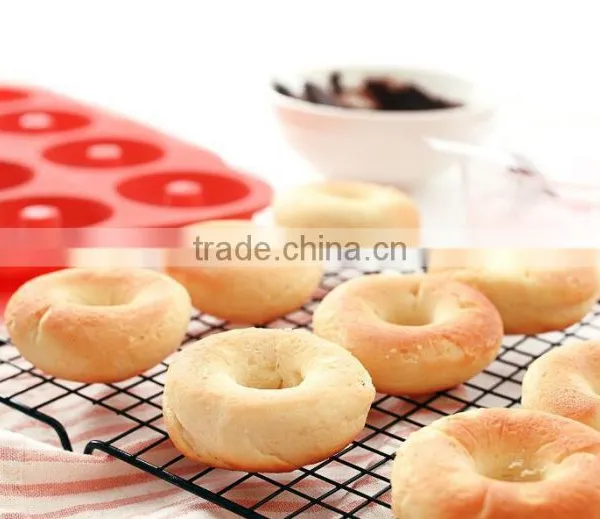 12 Cavity Silicone Donut Mold, Silicone Donut Pan photo-3
