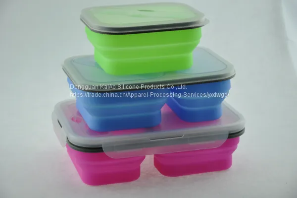 Micro-wave Safe Silicone PP Lunch Box Bowl Food Container