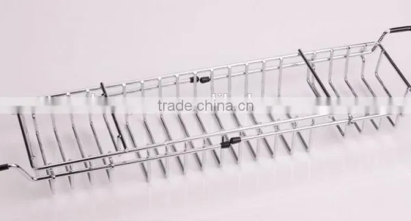 Jiangmen Bathroom Accessory Metal Wire Bathtub Extend Caddy photo-2