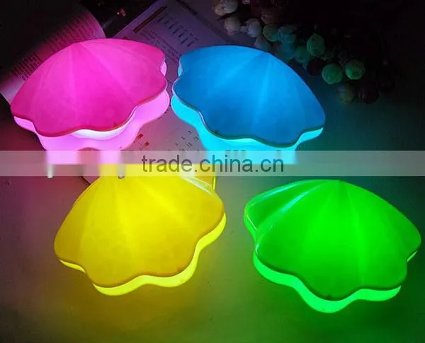 Supply Creative Fashion Colorful Pearl Shell USB Charging Night Light photo-5