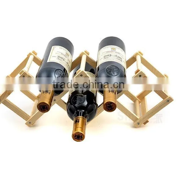 Hot Sale Natural-coloured Make Wood Wine Rack for Sale photo-3