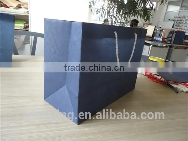2016 New Fashion Warp and Weft Commercial Paper Bag photo-4