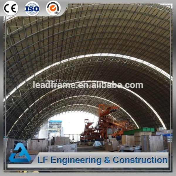 Provide Steel Space Frame Structure Barrel Vault Coal Storage photo-4