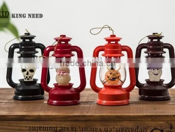 Plastic Led Warmwhite Lighting Small Lantern Halloween Decorations photo-3