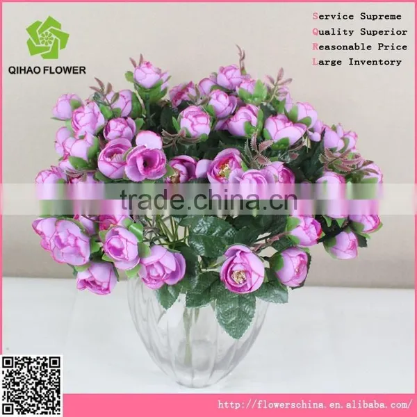 Fabric Camellia Bouquet Artificial Camellia Bouquet Flowers Landscaping Flowers photo-2