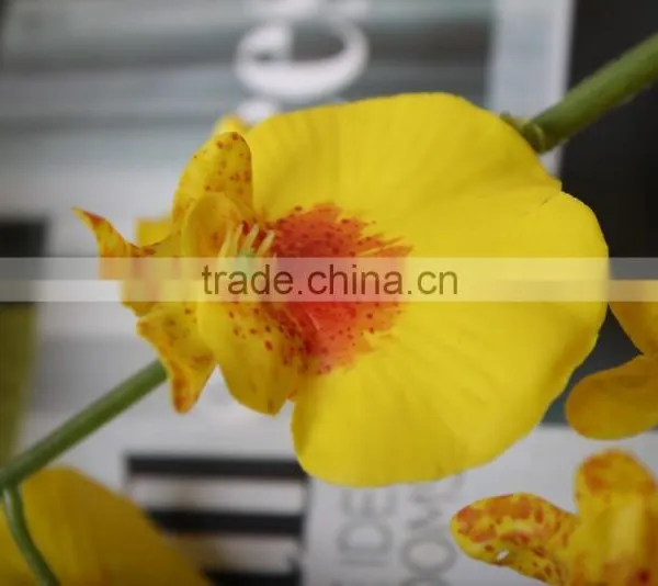 Yellow Dancing Orchids Artificial Decorative Dancing Orchids Flowers for Wholesale photo-6