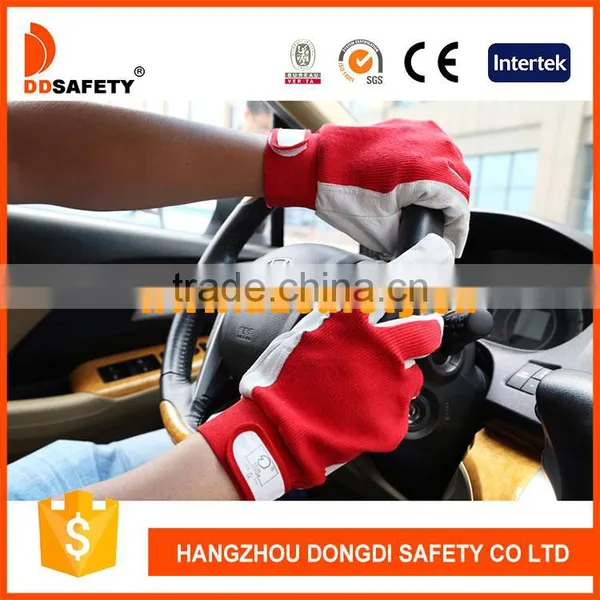 DDSAFETY Pig Leather Gloves With Cotton Back Safety Gloves photo-2
