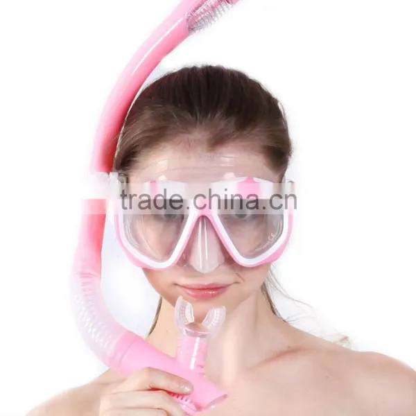 Hot CE Approval 2016 Hot Sale Water Sports Training Snorkeling Equipment Anti-Fog Silicone Scuba Diving Mask Snorke