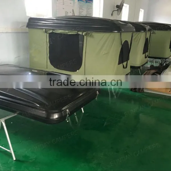4x4 Off-road Hard Shell Canvas Camping Roof Top Tent for Sale photo-3