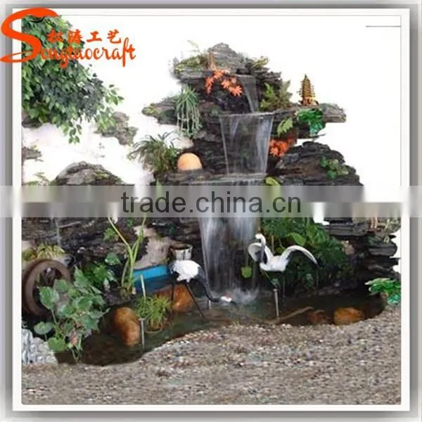 2015 Fiberglass Product for Landscape Arificial Decorative Garden Water Fountains Rocks photo-6