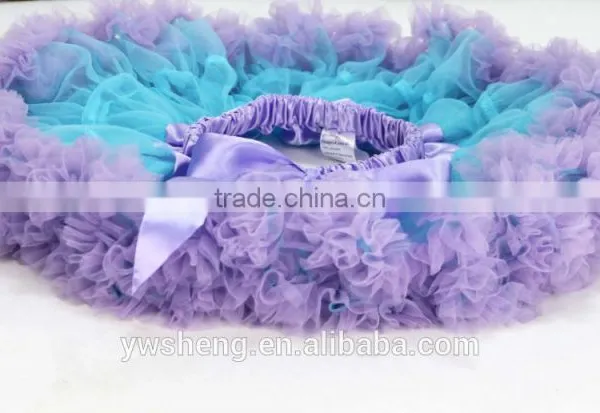 Fashion Baby Girls Two-tone Fluffy Chiffon Princess Ballet Dance Tutu Pettiskirt photo-4