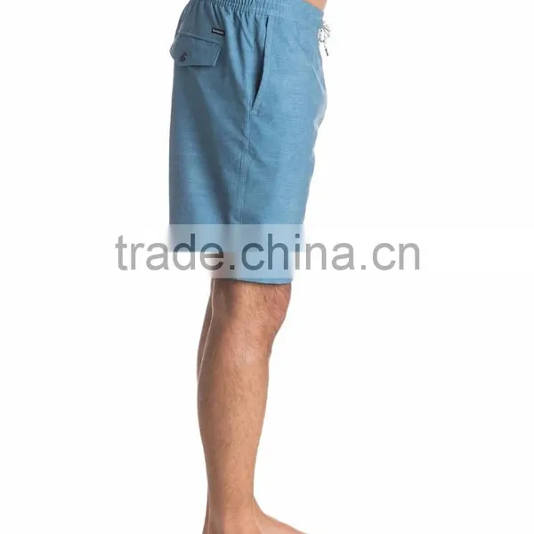 2017 Cusrom Men Board Shorts Stretch Waist Custom 100% Cotton Royal Oxford Shorts Double Flat Welt Back Pockets photo-5