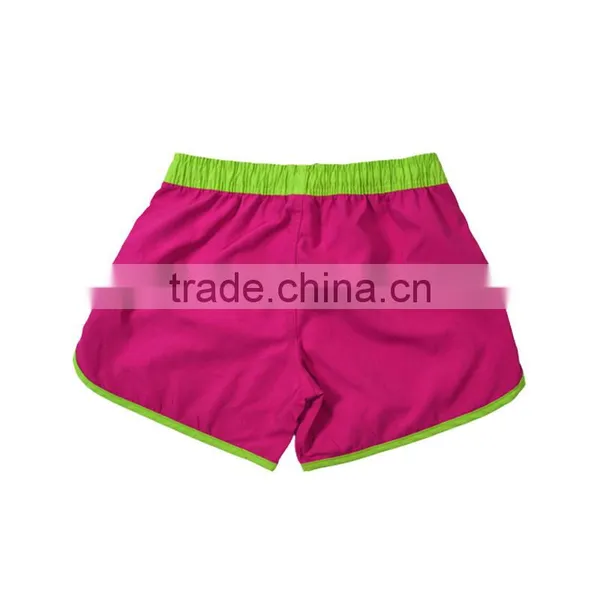 OEM Brand Board Shorts Women Swiming Trunks Pink Beach Shorts photo-2