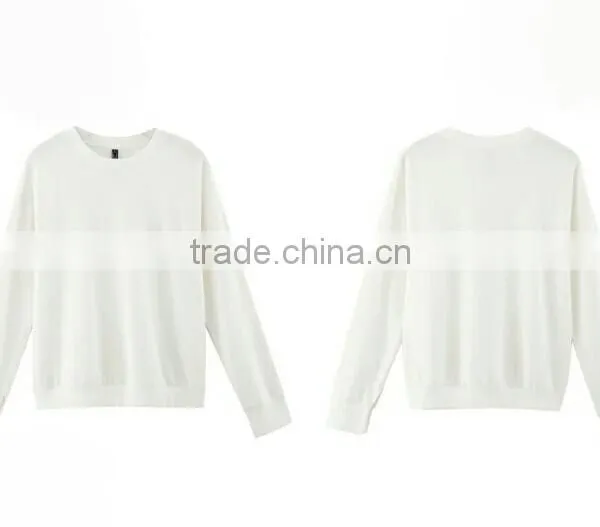 New Fashion Blank White Cotton Hoodie photo-2